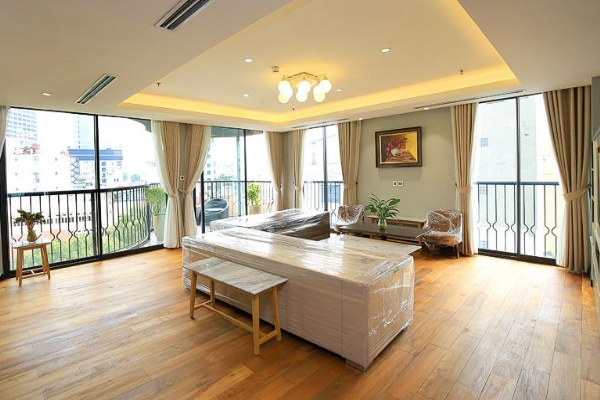 Luxury Three Bedroom Apartment For rent in Skyvilla building, Tran Hung Dao street, Hoan Kiem