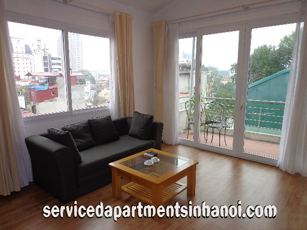 Open Floor Plan One Bed Apartment Rental in Yet Kieu str, Hoan Kiem 1
