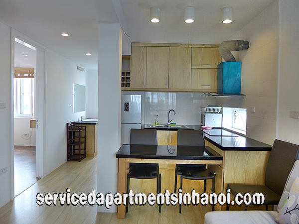 Super Bright and Convenient size One Bedroom Apartment Rental in Xuan Dieu str, Tay Ho 2