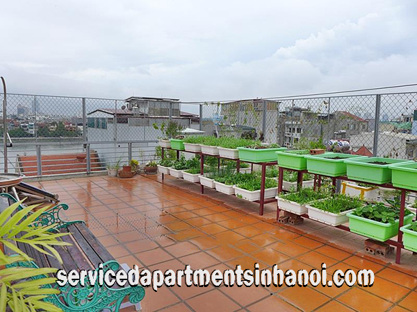 Super Bright and Convenient size One Bedroom Apartment Rental in Xuan Dieu str, Tay Ho 9