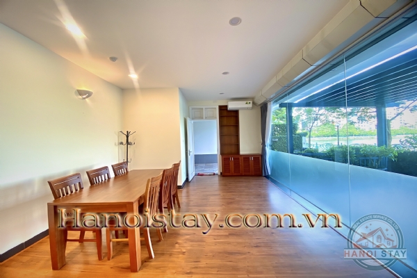 * Very Nice lake view & Big Yard 2 Bedroom apartment Rental in Quang An street, Tay ho* 3