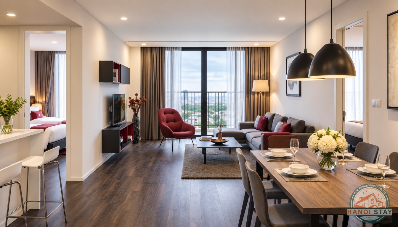 2BR Serviced Apartments at Somerset West Point Hanoi 1