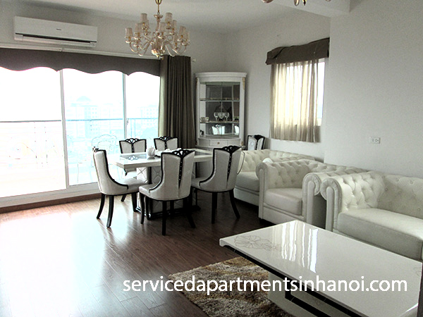 A one bedroom penhouse apartment with big terrace for rent in Ba Dinh 2