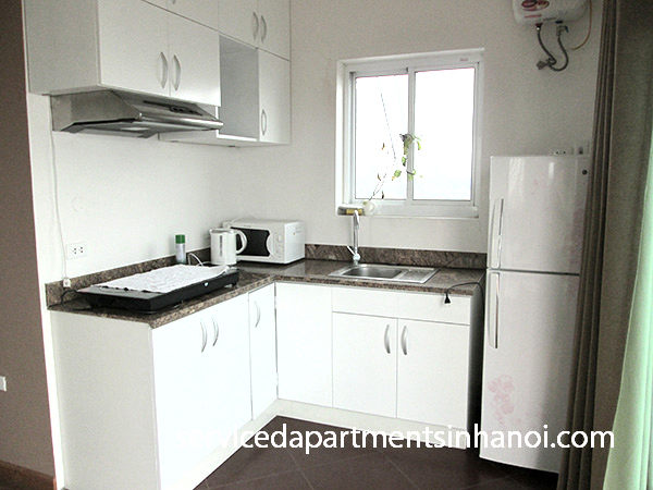 A one bedroom penhouse apartment with big terrace for rent in Ba Dinh 6