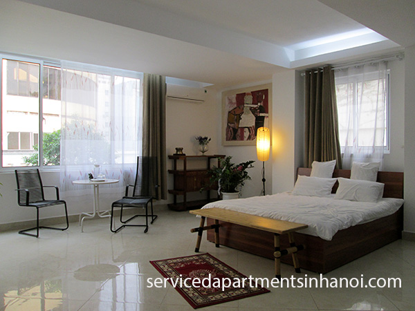A wonderful one bedroom studio for leasing near Giang Vo street, Ba Dinh district 8