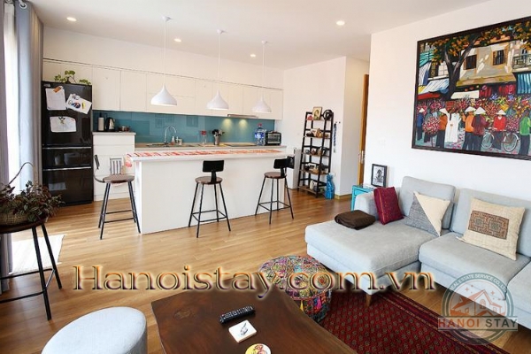 *Absolutely Beautiful 03 BR Duplex green terrace apartment rental in Xuan Dieu street, Tay Ho* 3