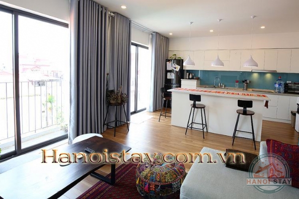 *Absolutely Beautiful 03 BR Duplex green terrace apartment rental in Xuan Dieu street, Tay Ho* 4