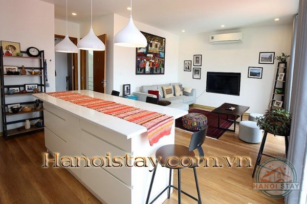 *Absolutely Beautiful 03 BR Duplex green terrace apartment rental in Xuan Dieu street, Tay Ho* 9