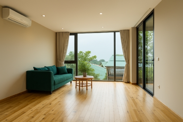 Modern One Bedroom Apartment Rental in Tay Ho Area, Close to Thang Loi Hotel, Lovely Balcony