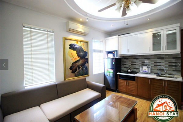 Apartment at High Floor with Beautiful Bonsai for rent in Lang Ha st, Dong Da 3