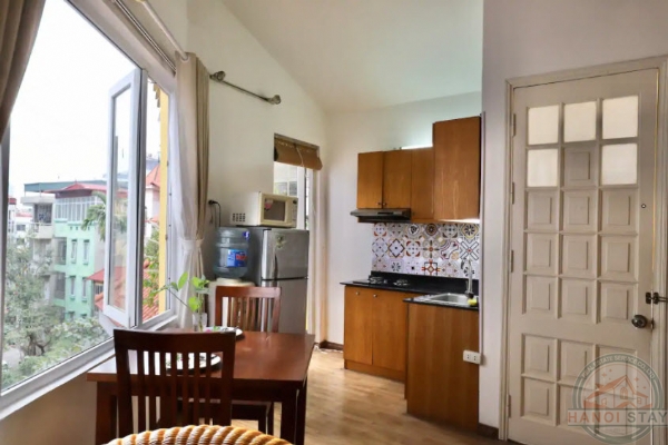 Apartment for rent in Linh Lang st, Ba Dinh, spacious living room, wooden floor 5