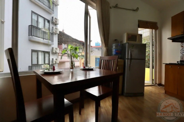 Apartment for rent in Linh Lang st, Ba Dinh, spacious living room, wooden floor 6