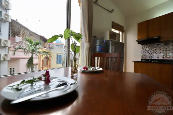 Apartment for rent in Linh Lang st, Ba Dinh, spacious living room, wooden floor 7