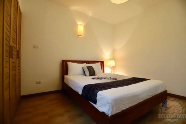 Apartment for rent in Linh Lang st, Ba Dinh, spacious living room, wooden floor 12