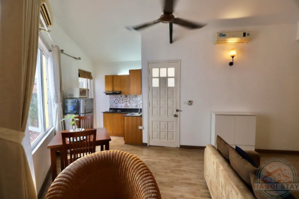 Apartment for rent in Linh Lang st, Ba Dinh, spacious living room, wooden floor 19