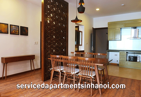 Artistic Architecture serviced apartment rental in To Ngoc Van str, Tay Ho, Two bedroom 3