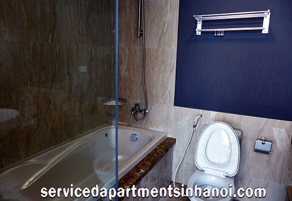 Artistic Architecture serviced apartment rental in To Ngoc Van str, Tay Ho, Two bedroom 6