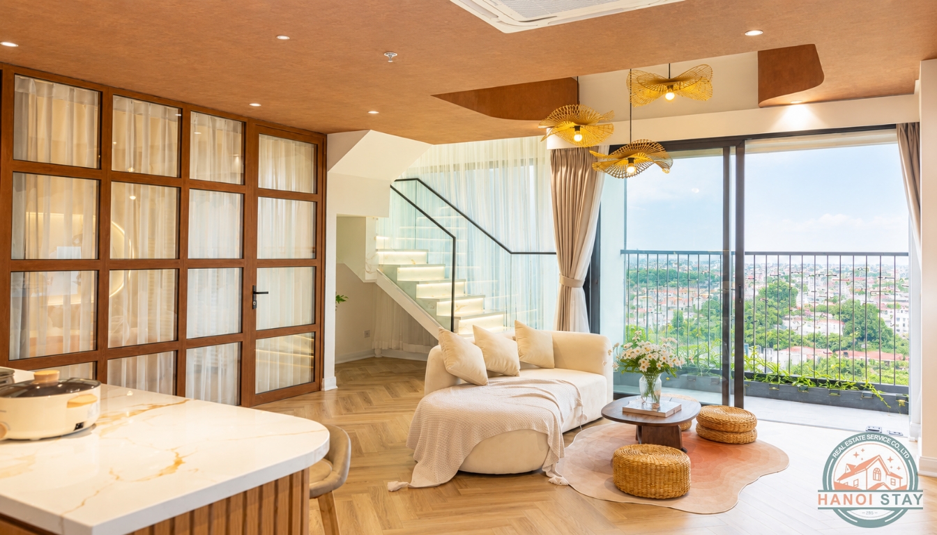 BEAUTIFUL DUPLEX APARTMENT FOR RENT IN ECOPARK NEW URBAN AREA, VIETNAM 2