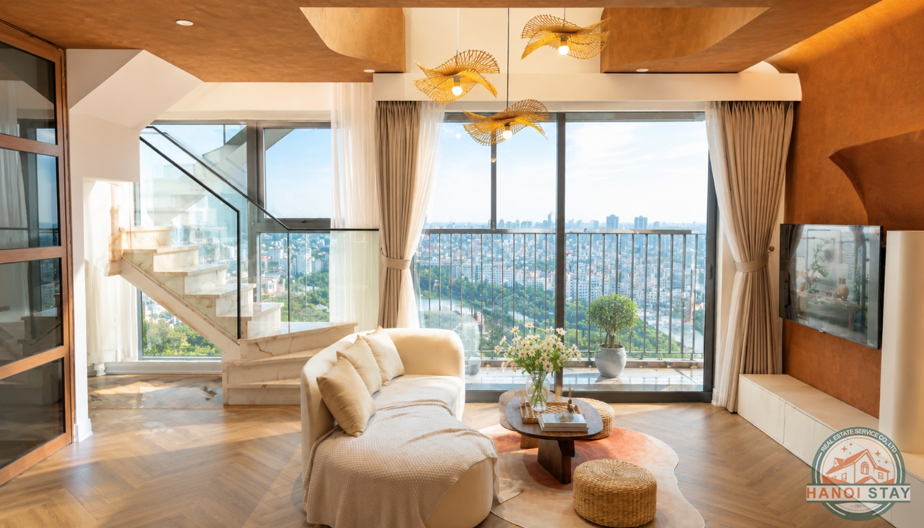 BEAUTIFUL DUPLEX APARTMENT FOR RENT IN ECOPARK NEW URBAN AREA, VIETNAM 3