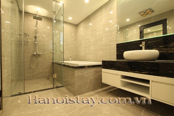 Beautiful Duplex Two Bedroom Apartment Rental in Yen Phu Area, Tay Ho District, Open Lake View 4
