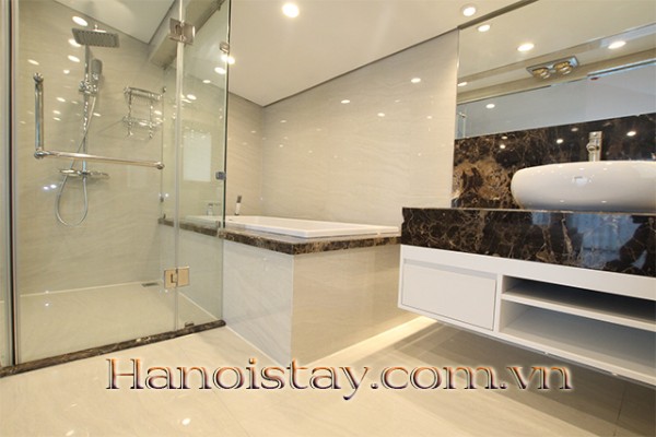 Beautiful Duplex Two Bedroom Apartment Rental in Yen Phu Area, Tay Ho District, Open Lake View 16