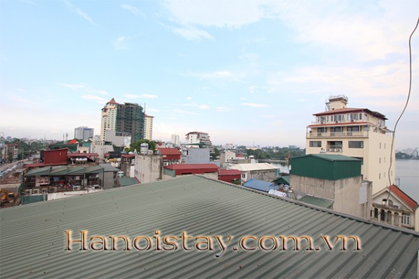 Beautiful Duplex Two Bedroom Apartment Rental in Yen Phu Area, Tay Ho District, Open Lake View 21