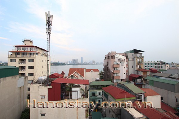 Beautiful Duplex Two Bedroom Apartment Rental in Yen Phu Area, Tay Ho District, Open Lake View 24