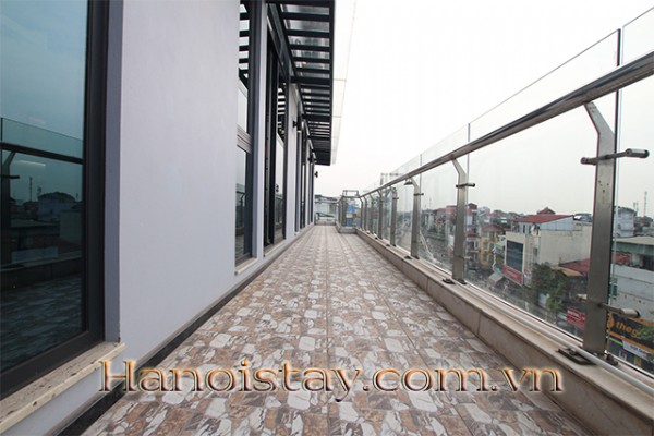 Beautiful Duplex Two Bedroom Apartment Rental in Yen Phu Area, Tay Ho District, Open Lake View 25