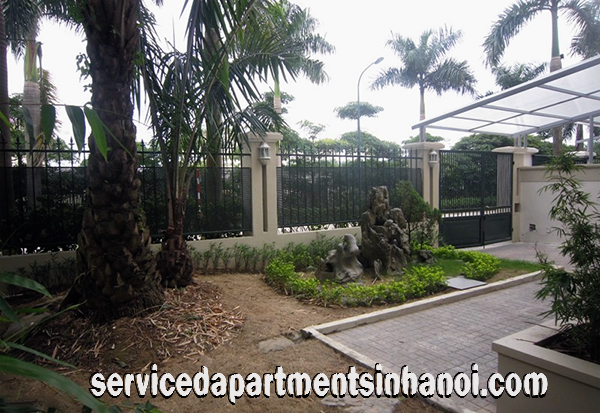 Beautiful Five bedroom Villa for rent in C7 Ciputra, Hanoi, Marble Floor, Open to the Garden 4