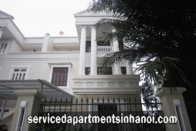 Beautiful Five bedroom Villa for rent in C7 Ciputra, Hanoi, Marble Floor, Open to the Garden