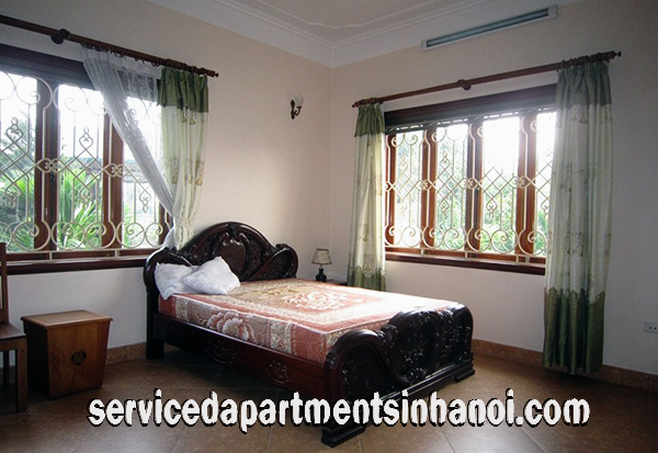 Beautiful Five Bedroom Villa for rent in Nghi Tam Village, Tay Ho, Large Garden With Lakeview 15