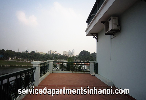 Beautiful Five Bedroom Villa for rent in Nghi Tam Village, Tay Ho, Large Garden With Lakeview 17