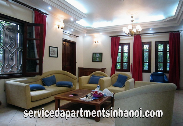 Beautiful Five Bedroom Villa for rent in Nghi Tam Village, Tay Ho, Large Garden With Lakeview 6