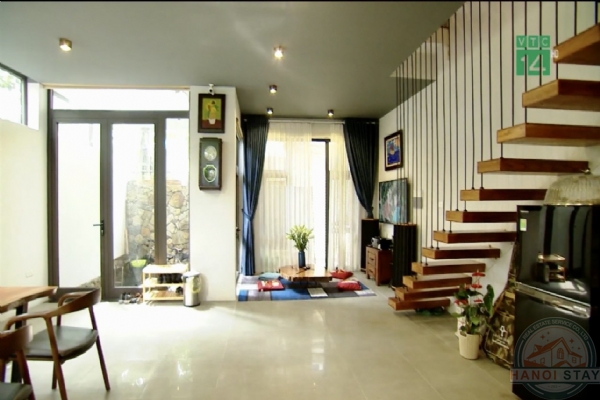 Beautiful house with 3 BR + 1 Working Room for rent in Bac Cau street, Long Bien District 23