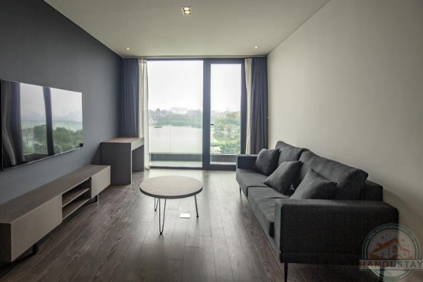 Beautiful Lake View & Modern 02 BR Dulplex Apartment for rent in Truc Bach Area, Ba Dinh 2