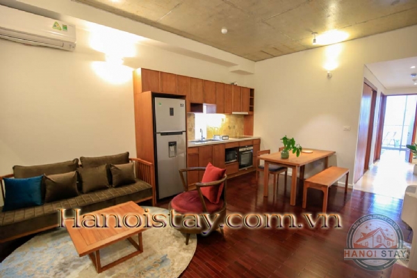 Beautiful lake view serviced Apartment Rental in Tay Ho Area, Hanoi 2
