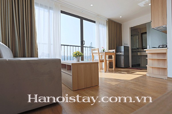 Beautiful Lake View Serviced Apartment Rental in Truc Bach Area, Huge Terrace 1