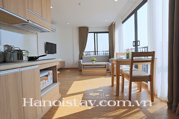 Beautiful Lake View Serviced Apartment Rental in Truc Bach Area, Huge Terrace 4