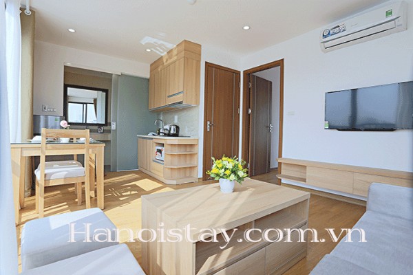 Beautiful Lake View Serviced Apartment Rental in Truc Bach Area, Huge Terrace 5