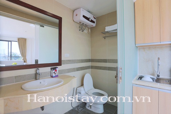 Beautiful Lake View Serviced Apartment Rental in Truc Bach Area, Huge Terrace 8