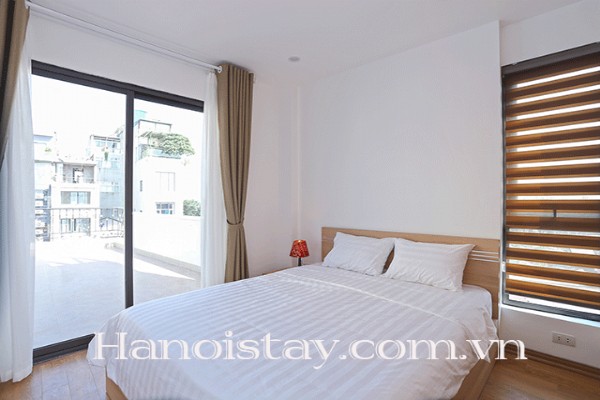 Beautiful Lake View Serviced Apartment Rental in Truc Bach Area, Huge Terrace 12