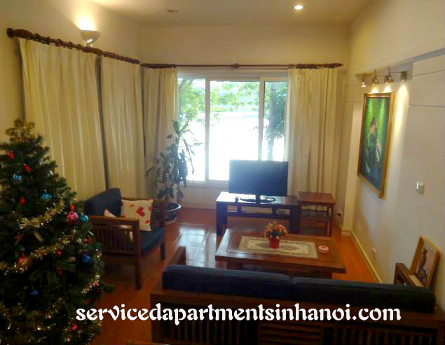 Beautiful lake view serviced one bedroom apartment in Truc bach area. 3