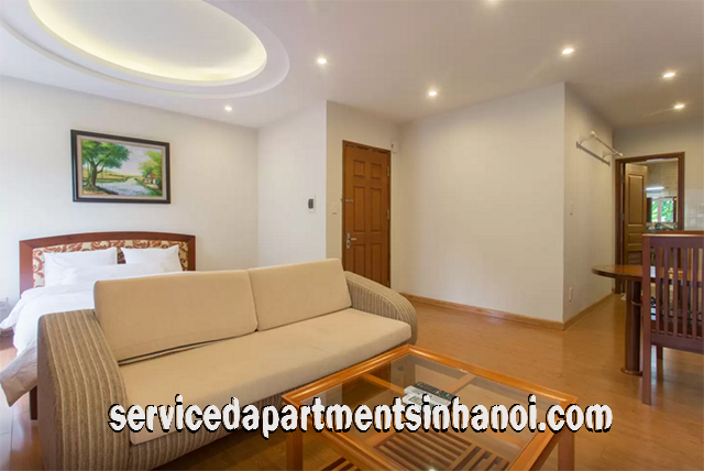 Beautiful Open Floor Plan Apartment Rental in Dao Tan street, Ba Dinh 1