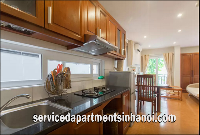 Beautiful Open Floor Plan Apartment Rental in Dao Tan street, Ba Dinh 10