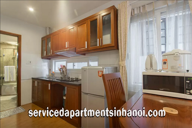 Beautiful Open Floor Plan Apartment Rental in Dao Tan street, Ba Dinh 9