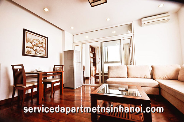 Beautiful serviced apartment for rent in Truc Bach, panorama lakeview, wooden floo 2