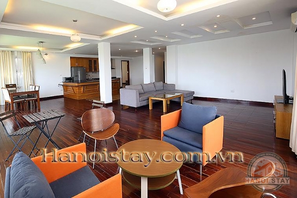 Beautiful & Spacious Lake View 3 Bedroom Apartment For Rent In Quang Khanh Str, Tay Ho 2