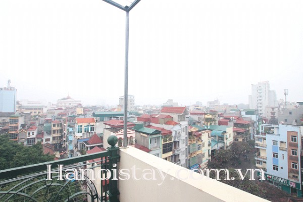 Beautiful View Apartment Rental near Temple of Literature, Dong Da, Big Balcony 7