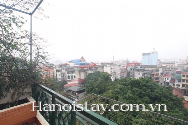 Beautiful View Apartment Rental near Temple of Literature, Dong Da, Big Balcony 8
