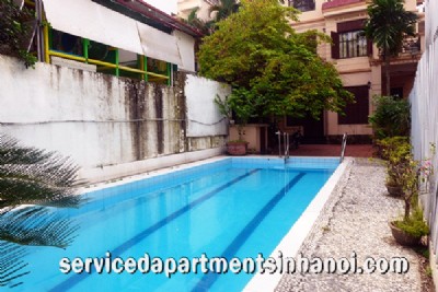 Beautiful Villa for rent in Tay Ho Area, Swimming Pool inside